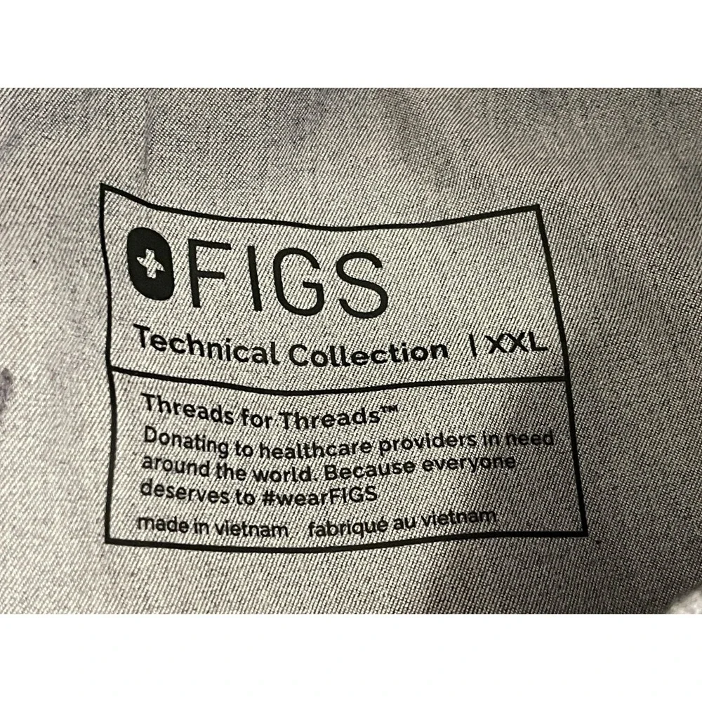 Figs Cairo Cargo Scrub Pants Mens 2XL Gray Technical Collection Work Stretch NEW